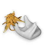 new Natural Flower Ring 24KGold 420 karat