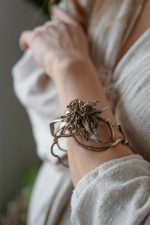 unique botanical flower bracelet handmade