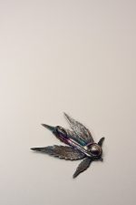 artisan botanical leaf pendant handcrafted