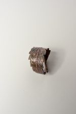 artisan botanical leaf ring