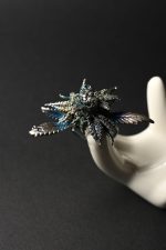 artisan botanical ring silver embellishment
