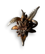 botanical bud ring nature inspired silver