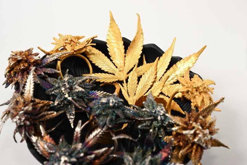 botanical leaf handmade object