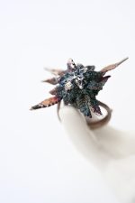 Bague bouton éternel – Argent avec incrustations minérales – Image 2