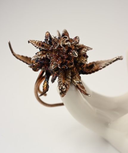 handcrafted botanical flower ring silver gemstone 420karat