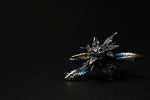 handmade botanical bud ring silver minerals
