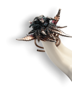 living botanical bud ring silver crystals 420karat