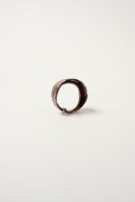 nature inspired botanical leaf ring silver