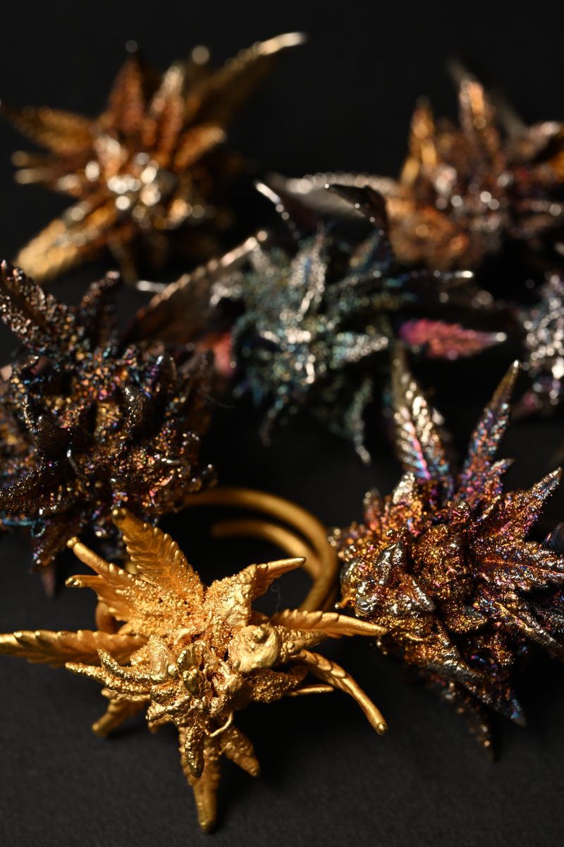organic metal botanical art
