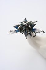 Anillo Precioso de Capullo de botanical - Plata con Adornos Minerales - Imagen 3
