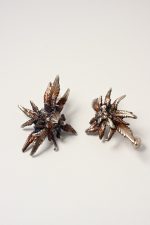 silver botanical bud earrings 420karat