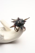 Bague bouton éternel – Argent avec incrustations minérales – Image 6