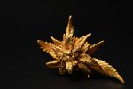 unique botanical bud gold ring